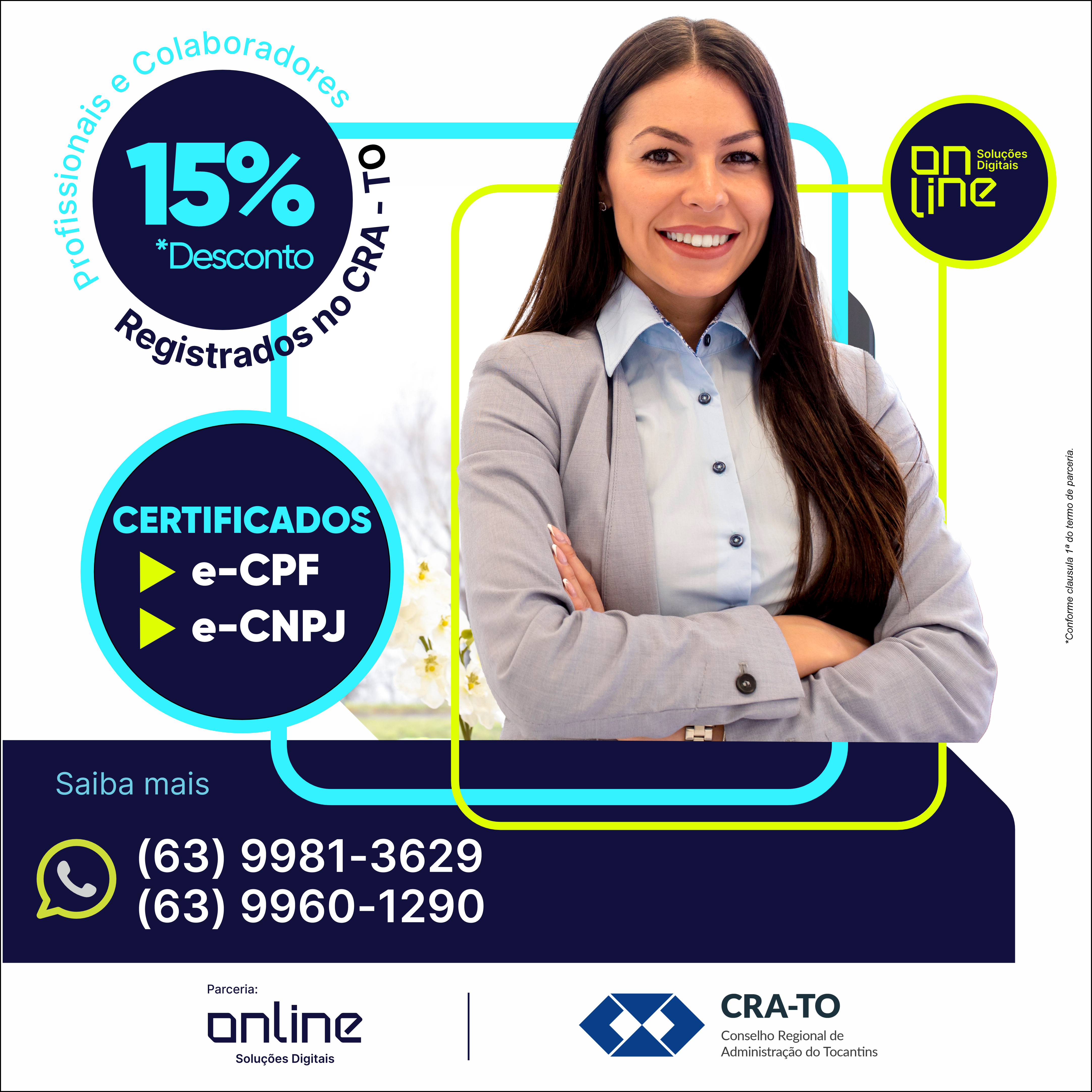 CRA-TO firma convênio com a Online Certificadora – CRA-TO